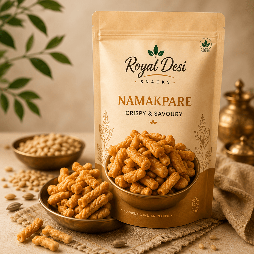 Pack of Royal Desi Namakpare — Crispy & Savoury
